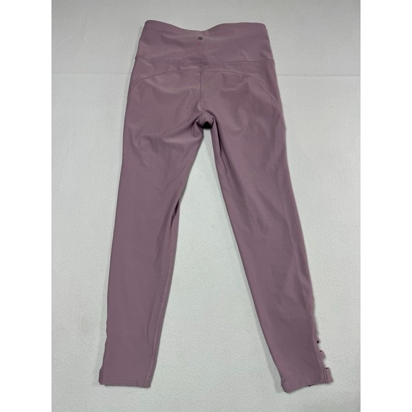 Apana Womens Purple Lattice Cutout Leggings Size Small Activewear Athleisure - Picture 6 of 6